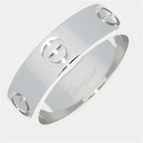 cartier love platinum ring|cartier love interlocking ring.